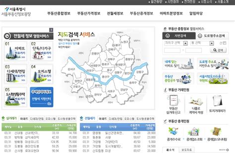 서울시 부동산 토지 정보 시스템